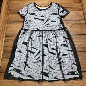 Cat & Jack Mummy Dress w/ Tulle Overlay - Size Medium (7/8)